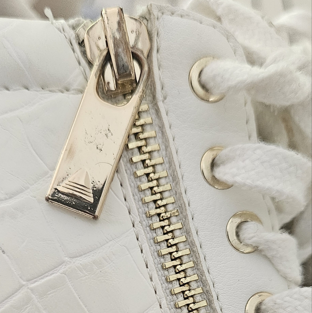 ALDO Women's White Wedge Sneakers - Picture 13 of 14